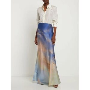 NWT Zimmermann Tama Sky Print Silk Maxi Skirt size 3 (US 10)